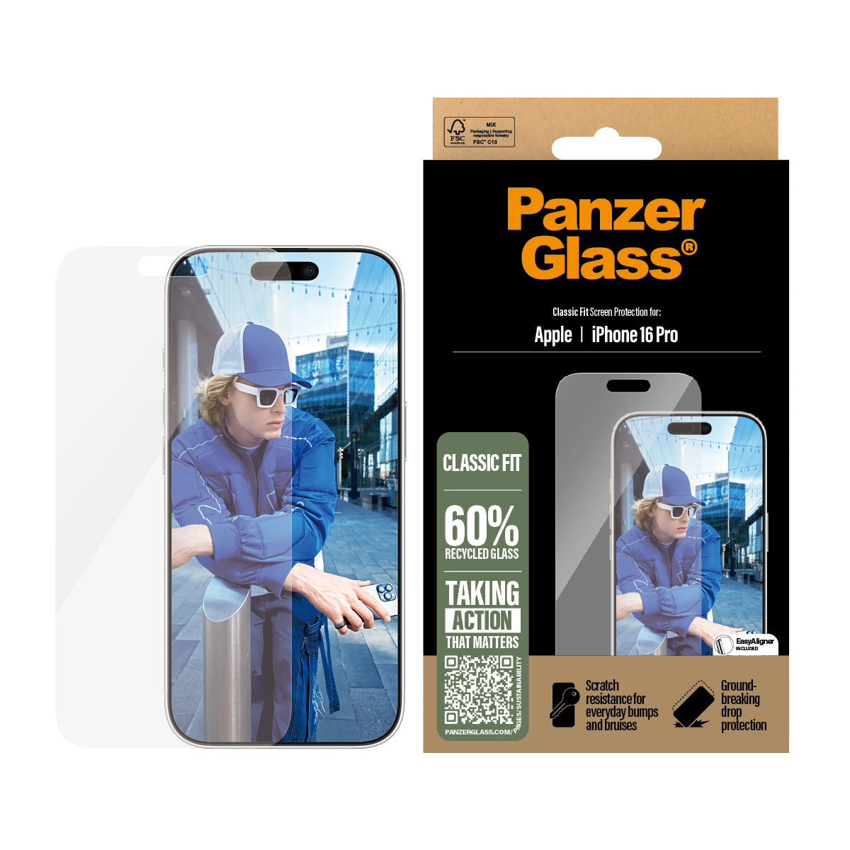 PanzerGlass panssarilasi iPhone 16 Pro
