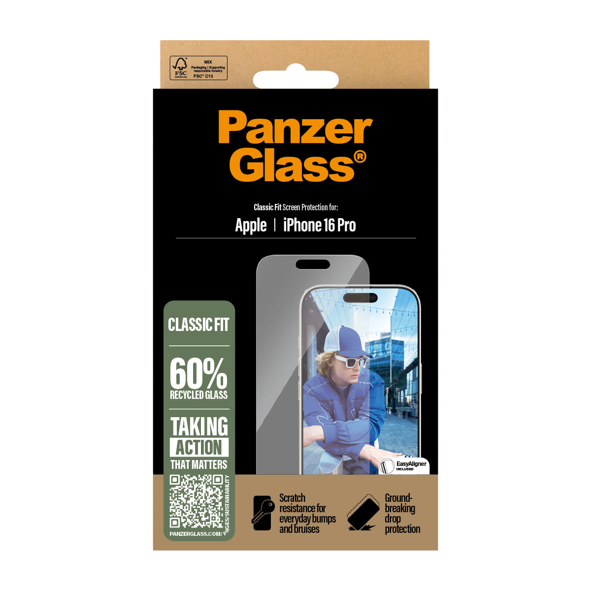 PanzerGlass panssarilasi iPhone 16 Pro