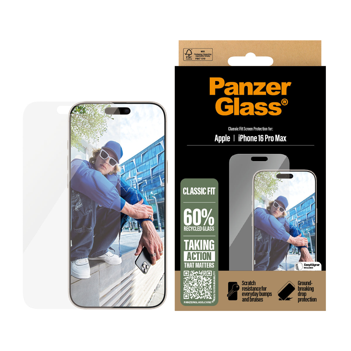 PanzerGlass panssarilasi iPhone 16 Pro Max