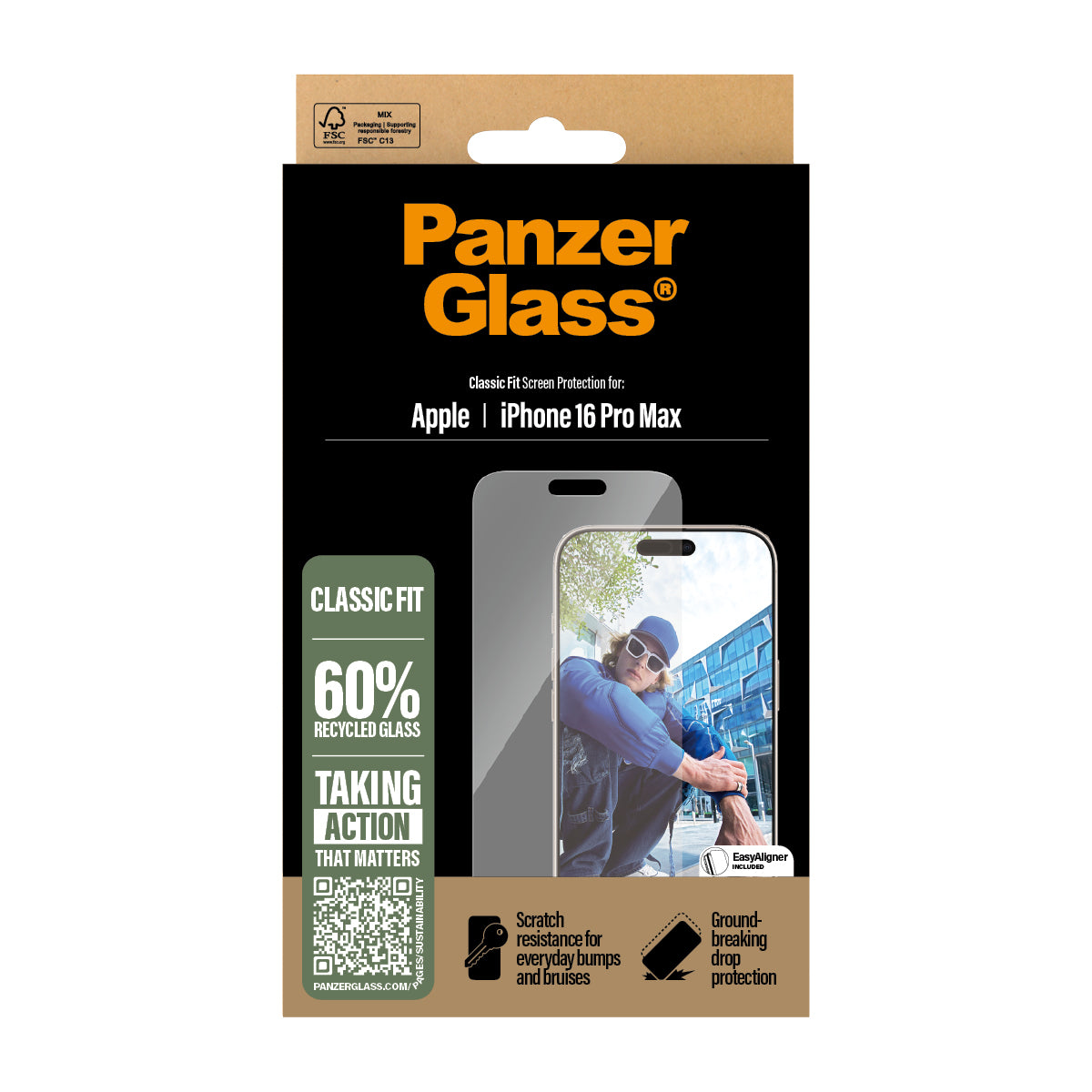PanzerGlass panssarilasi iPhone 16 Pro Max