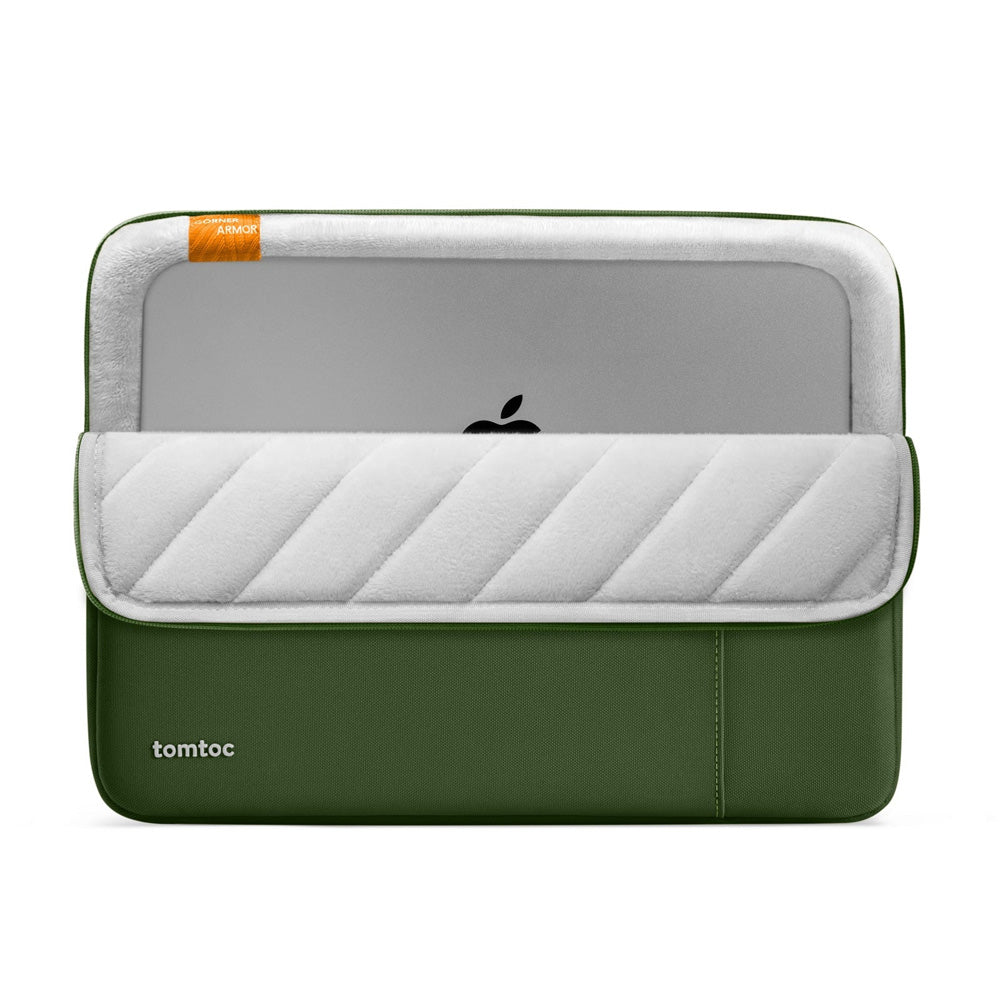 tomtoc Defender-A13 MacBook Air 15" suojatasku - vihreä