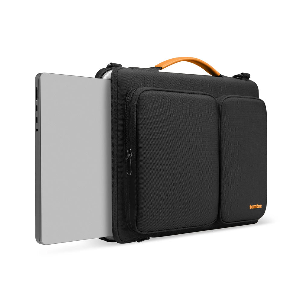 tomtoc Defender-A42 MacBook Pro 16" olkalaukku - musta