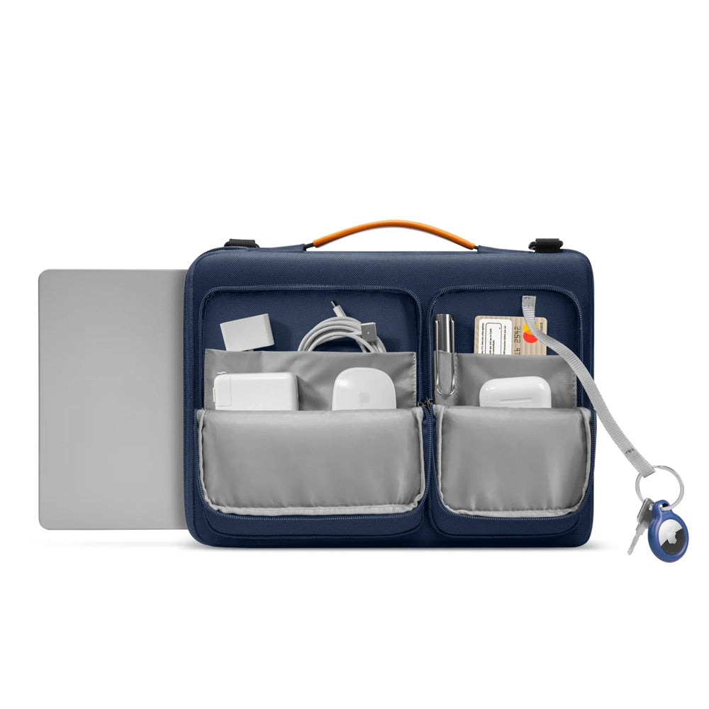 tomtoc Defender-A42 MacBook Pro 14" olkalaukku - tummansininen