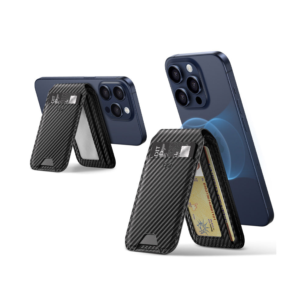 ESR Halolock MagSafe lompakko - hiilikuitu