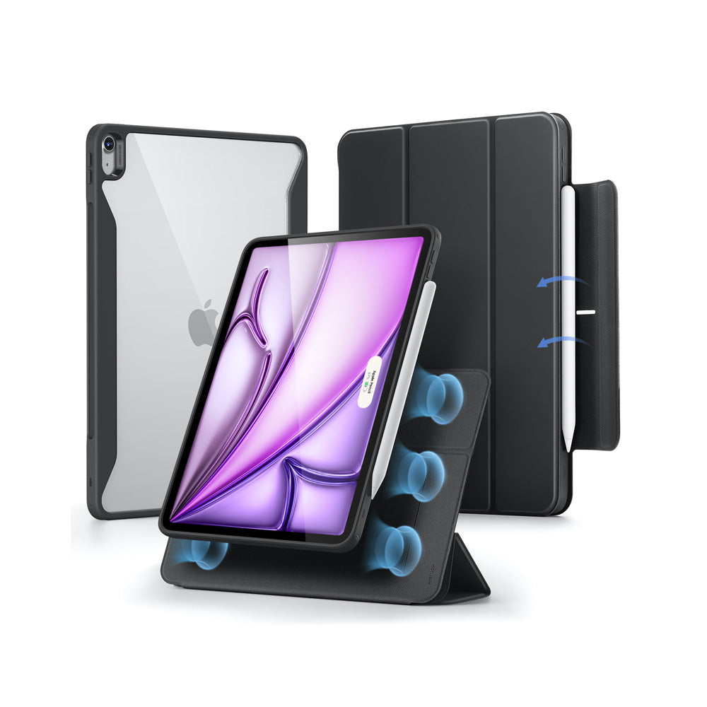 ESR Rebound Hybrid Case 360 iPad Air 13" M2 ja M3 - musta