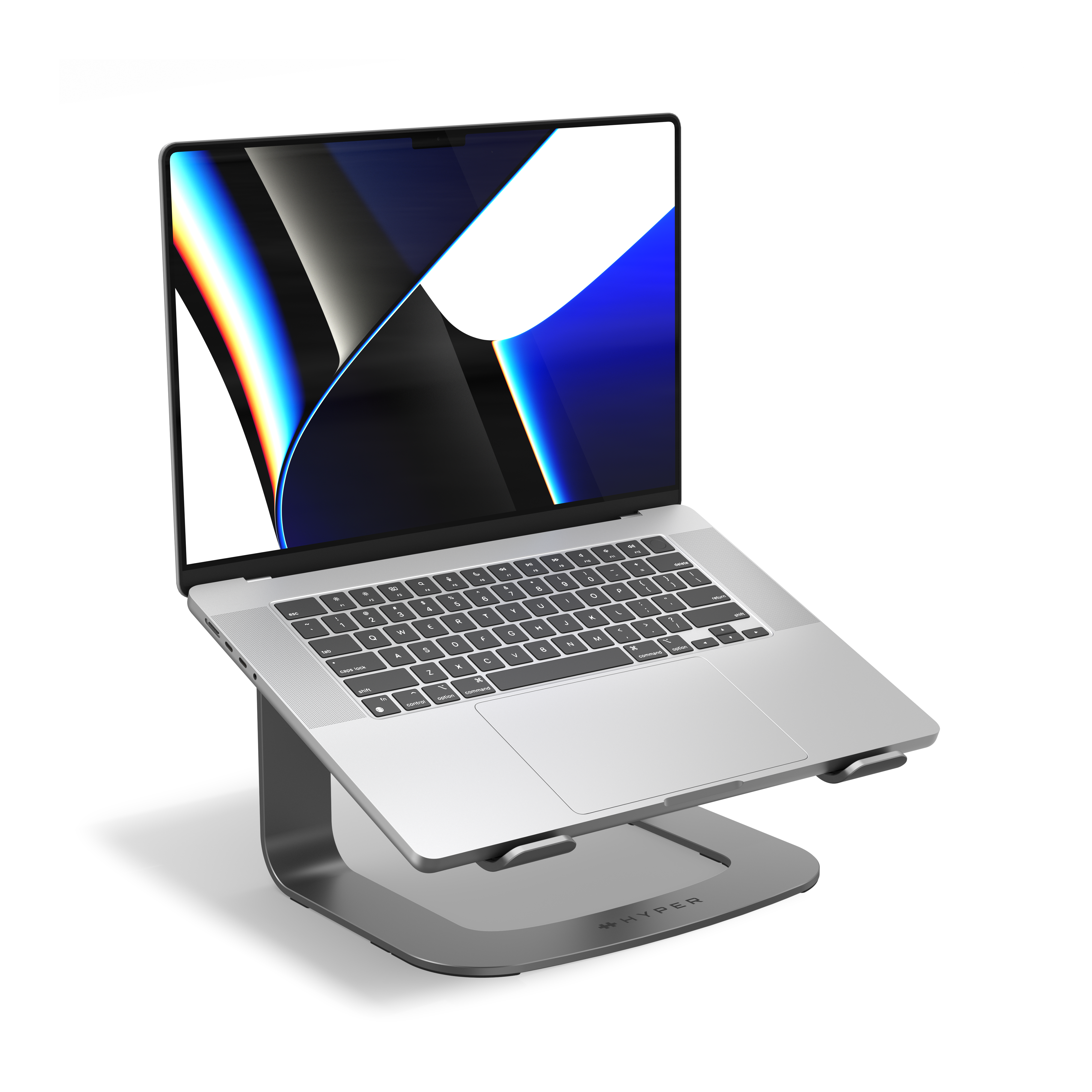 Hyper HyperSpace Laptop Stand -kannettavan tietokoneen teline, harmaa