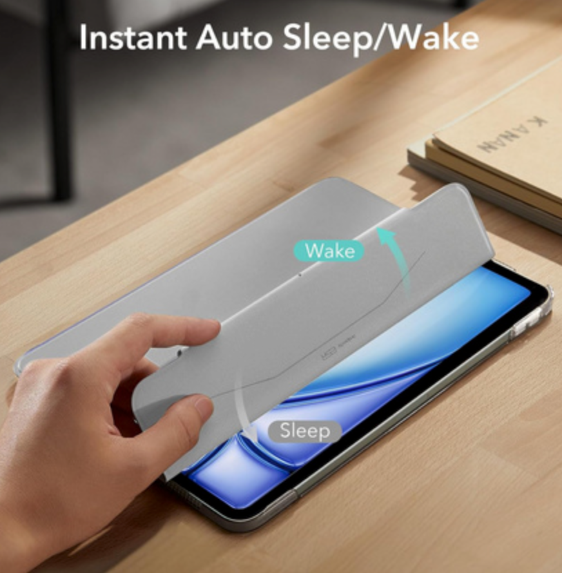 ESR Ascend Trifold iPad Air 13" suoja, harmaa