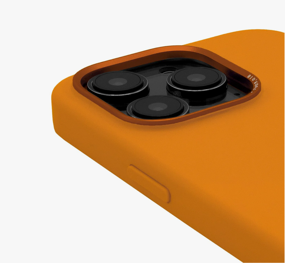 Decoded iPhone 14 Pro silikonikuori MagSafella - Aprikoosin oranssi