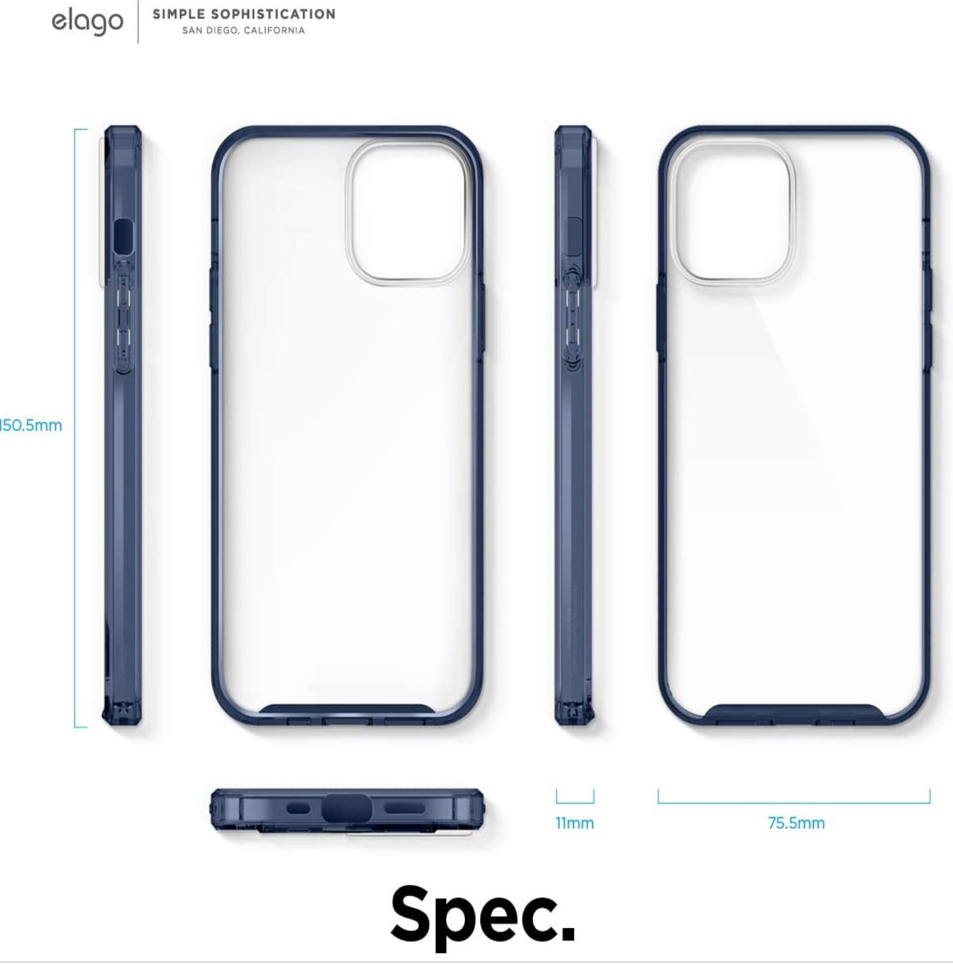 Elago Hybrid Case iPhone 12 Pro Max Musta