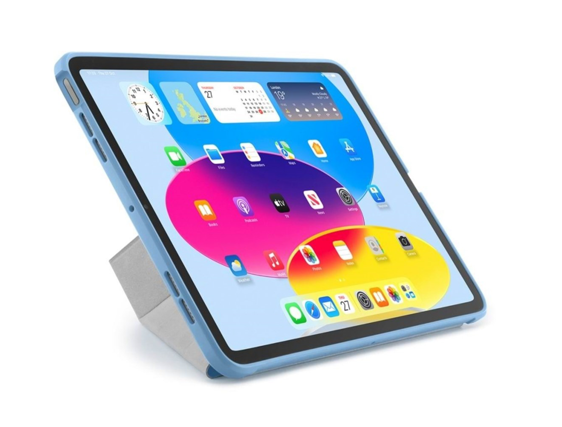 Pipetto Origami iPad 10.9" ja 11" suojus - vaalean sininen
