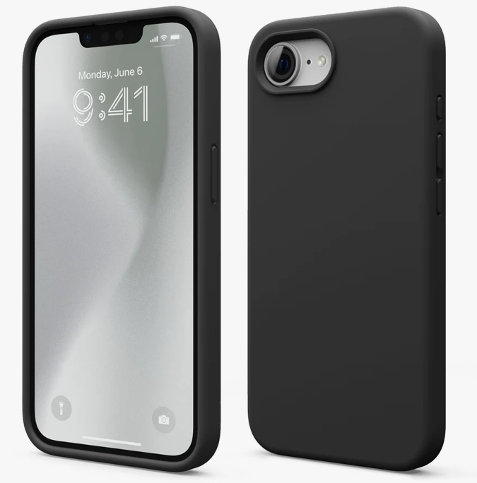 ELAGO Silicone suojus iPhone 16e Musta