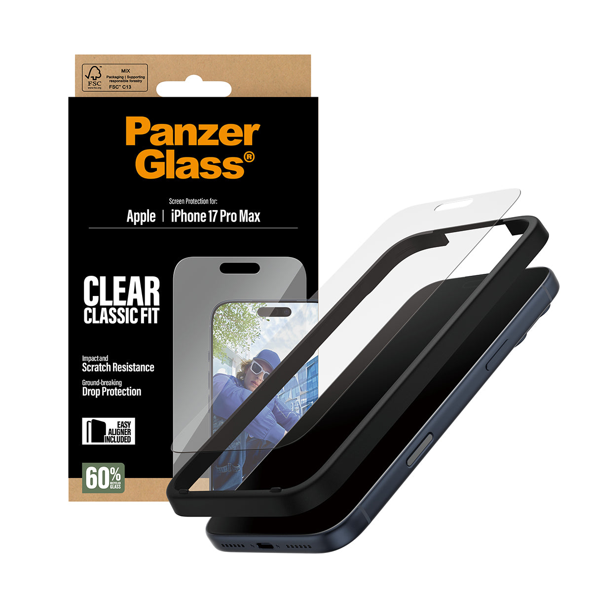 PanzerGlass panssarilasi iPhone 17 Pro Max