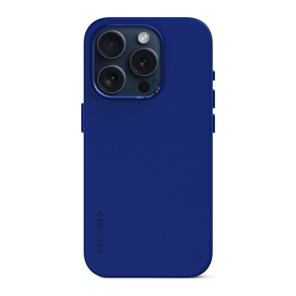 Decoded iPhone 15 Pro Max silikonikuori MagSafella - sininen