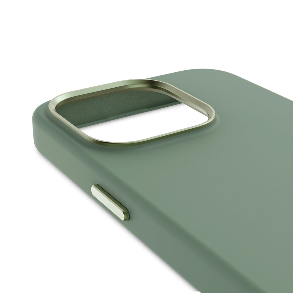 Decoded iPhone 15 Pro silikonikuori MagSafella - vihreä