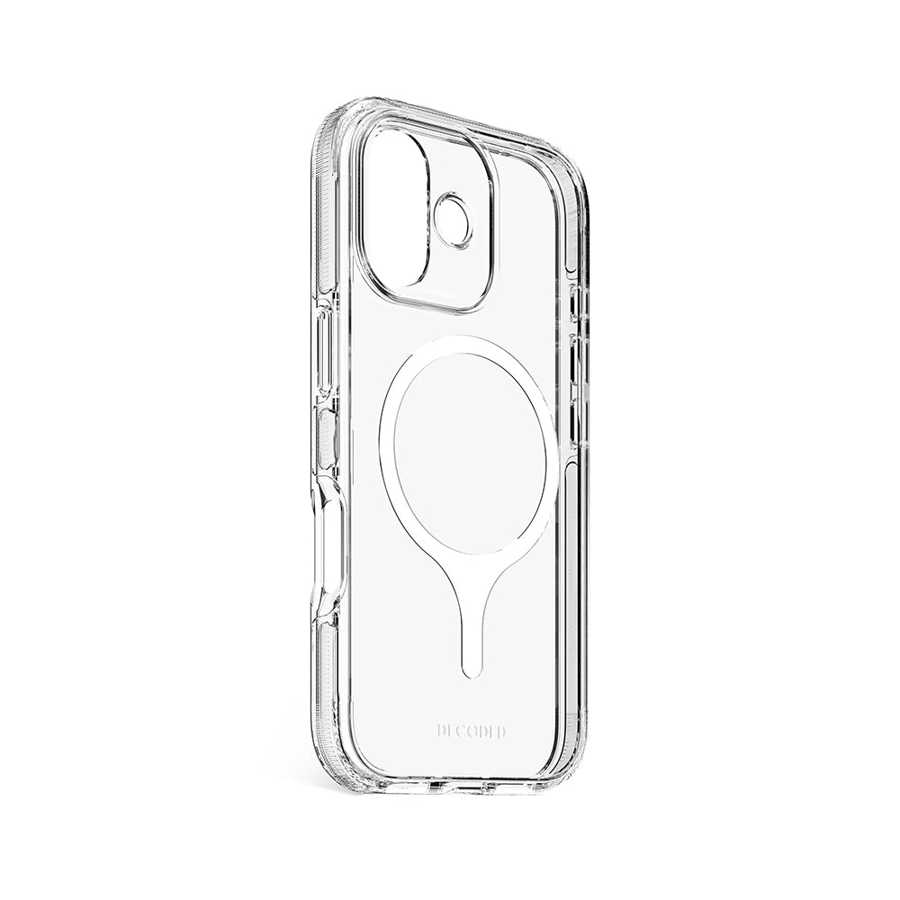 Decoded iPhone 17 DropTec suojakuori MagSafella - läpinäkyvä