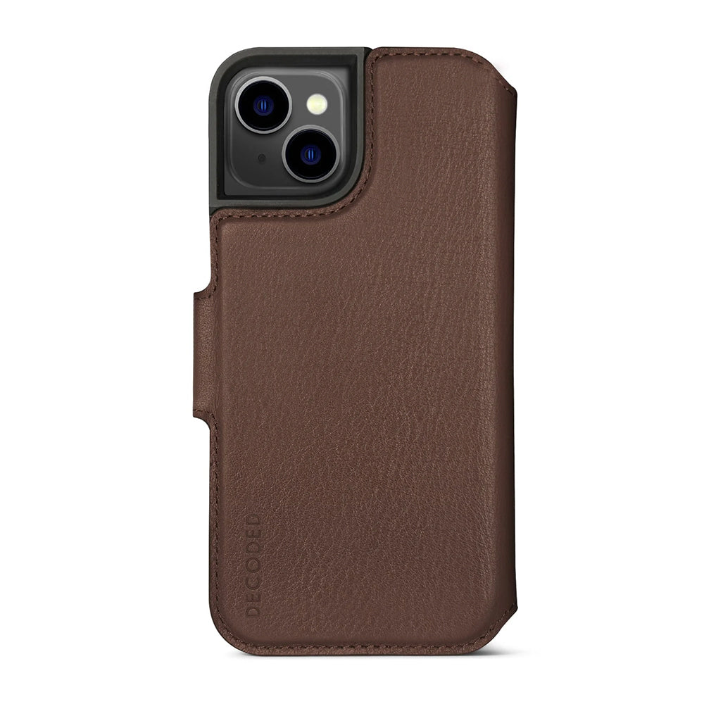 Decoded lompakkokuori iPhone 14 Plus - ruskea