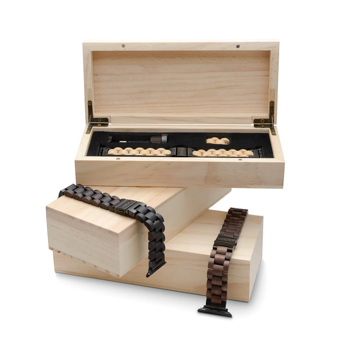 Havu Apple Watch 44/45/46/49 mm -ranneke, eebenpuu