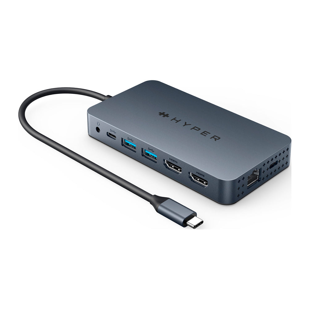 Hyper HyperDrive Dual 4K HDMI 10-in-1 USB-C -sovitin