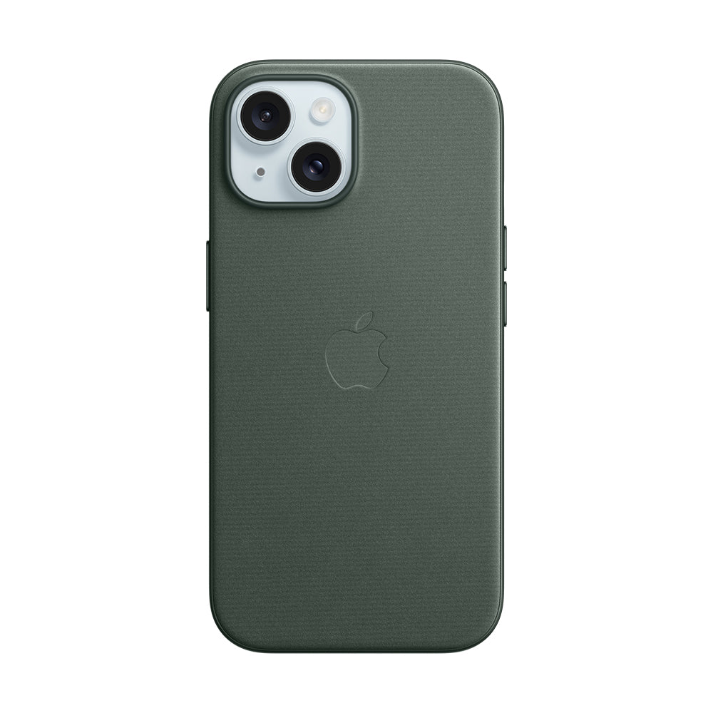 iPhone 15 Plussan FineWoven-kuori MagSafella - ikivihreä