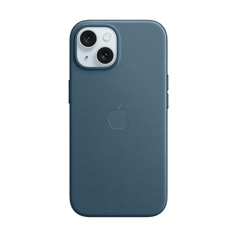 iPhone 15 Plussan FineWoven-kuori MagSafella - tyynenmerensininen