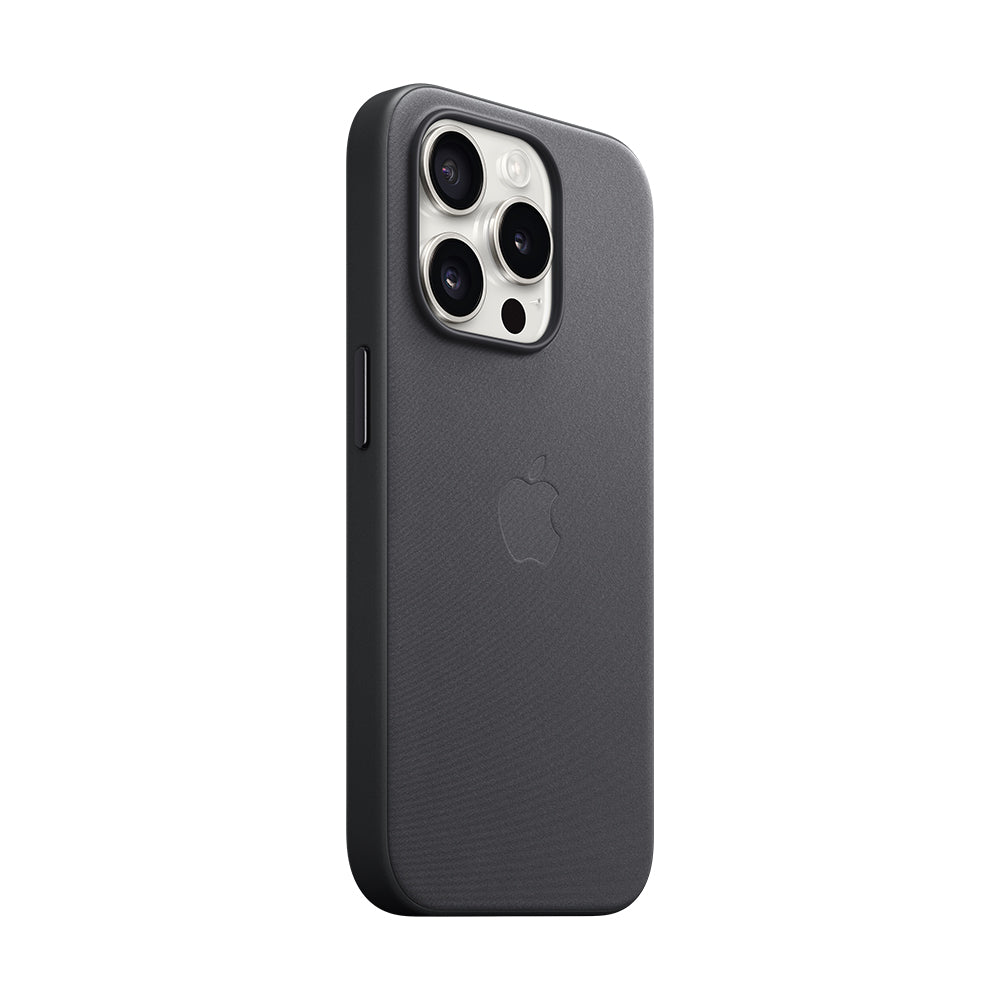 iPhone 15 Pro Maxin FineWoven-kuori MagSafella - musta