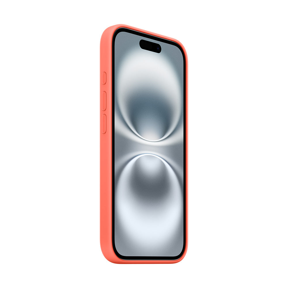 Apple iPhone 16:n MagSafe-silikonikuori - mandariinioranssi