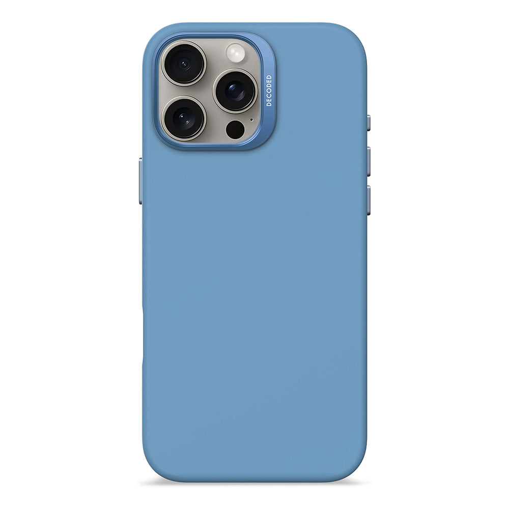 Decoded iPhone 16 Pro silikonikuori MagSafella - sininen