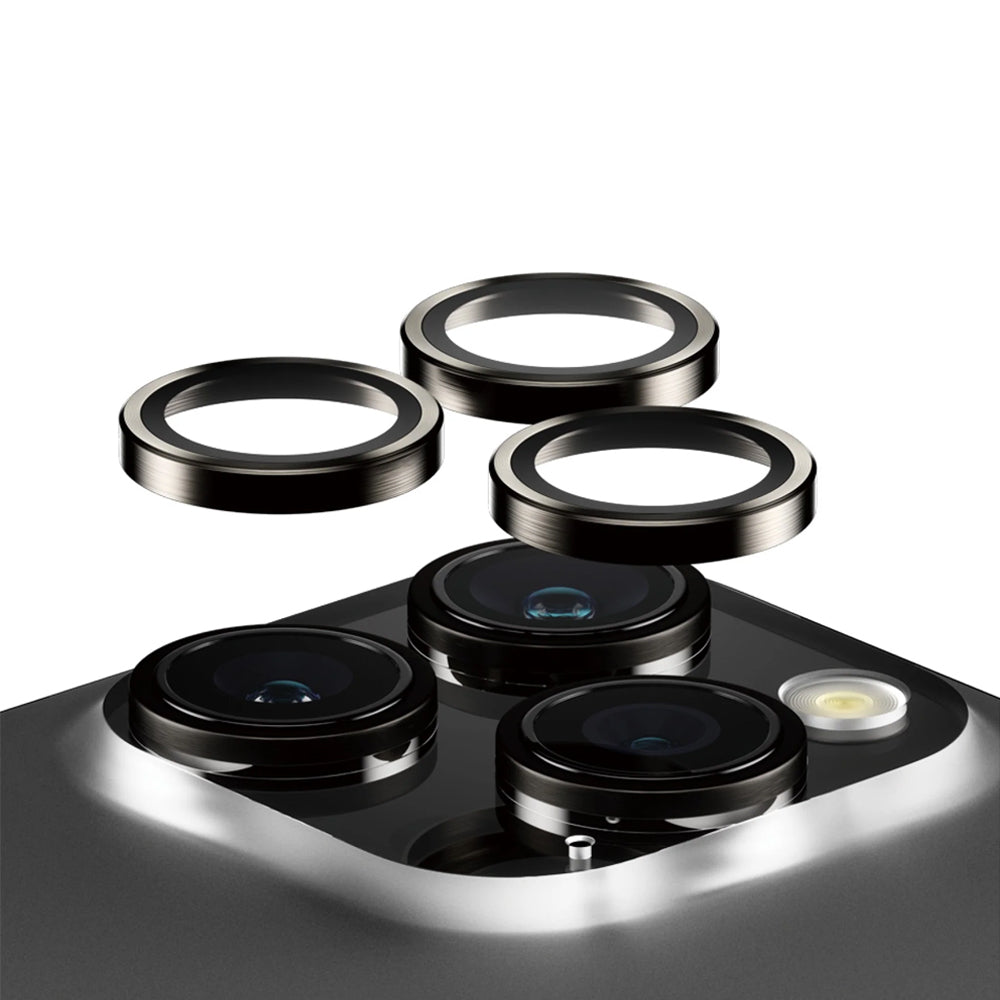 PanzerGlass Hoops linssisuoja iPhone 15 Pro | 15 Pro Max - musta