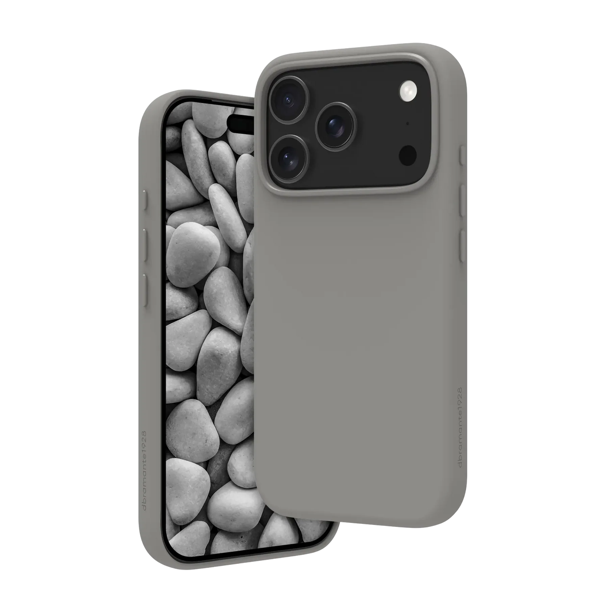 dbramante1928 iPhone 18 Pro Max Roskilde ICON suojakuori MagSafella - kivenharmaa