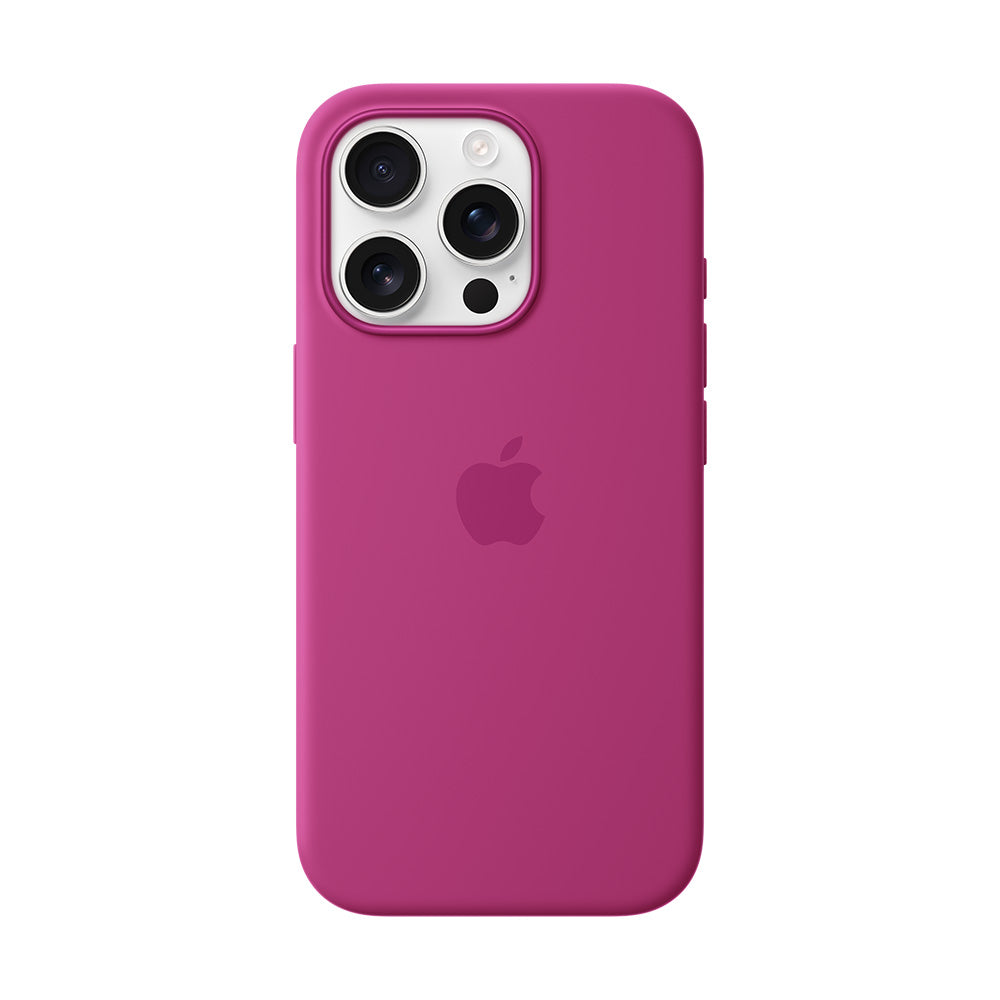 Apple iPhone 16 Pron MagSafe-silikonikuori - fuksia