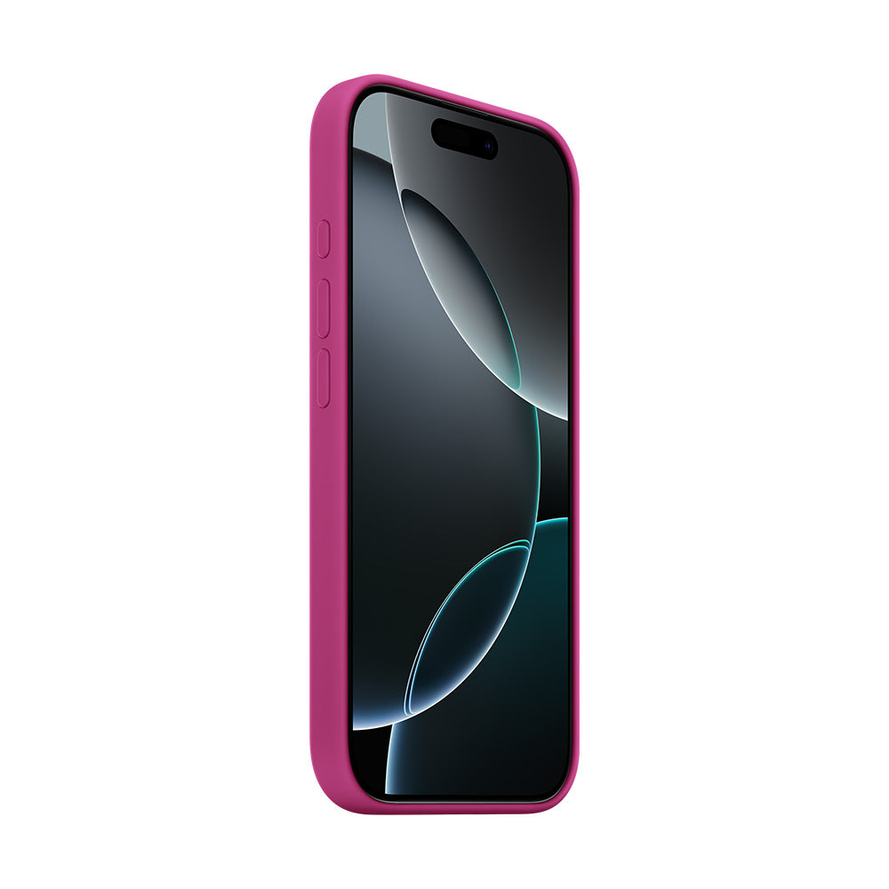 Apple iPhone 16 Pron MagSafe-silikonikuori - fuksia