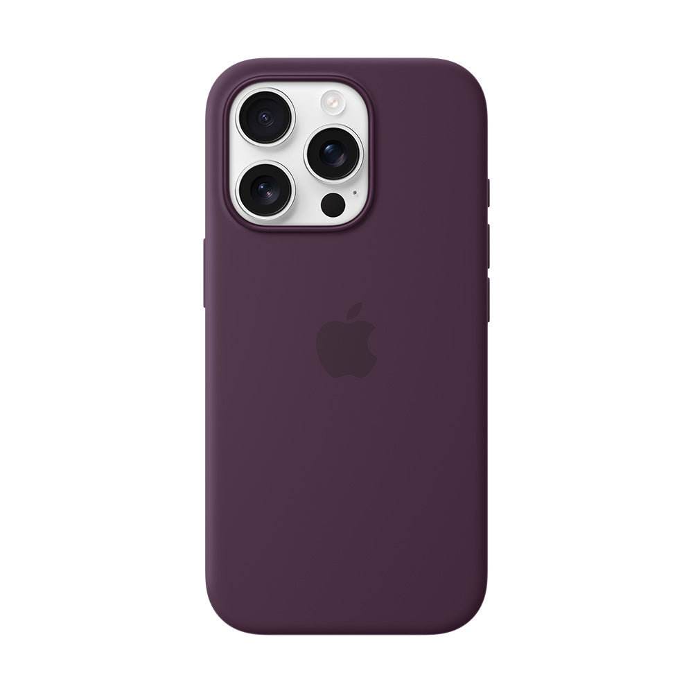 Apple iPhone 16 Pro Maxin MagSafe-silikonikuori - luumu