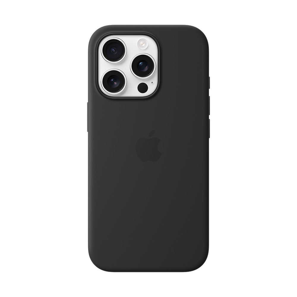 Apple iPhone 16 Pron MagSafe-silikonikuori - musta