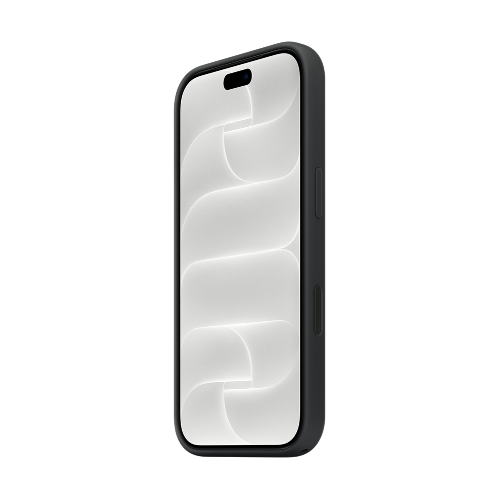 iPhone 18 Pro Maxin MagSafe-silikonikuori - musta