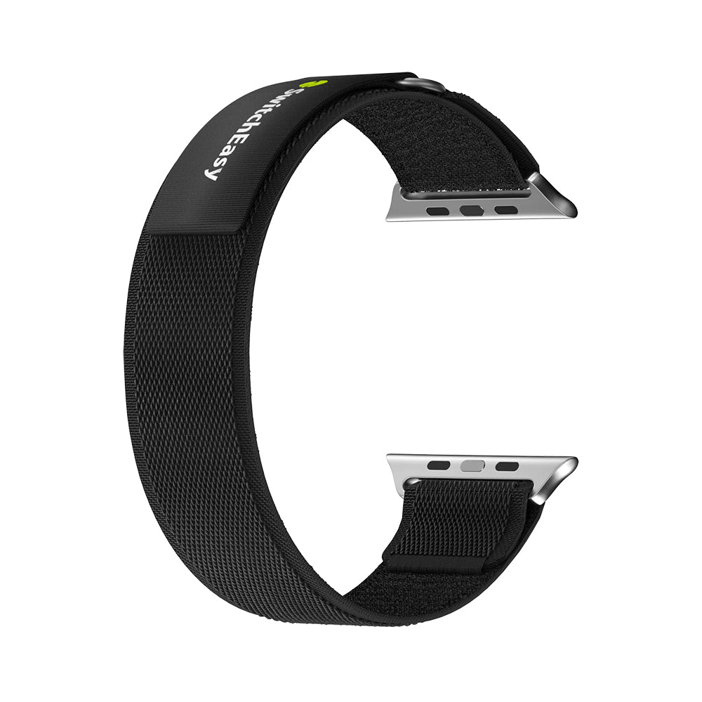 SwitchEasy joustava nailonranneke 44/46/45/49 mm - musta