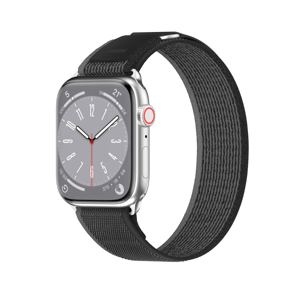 SwitchEasy joustava nailonranneke 44/45/46/49 mm - musta/harmaa