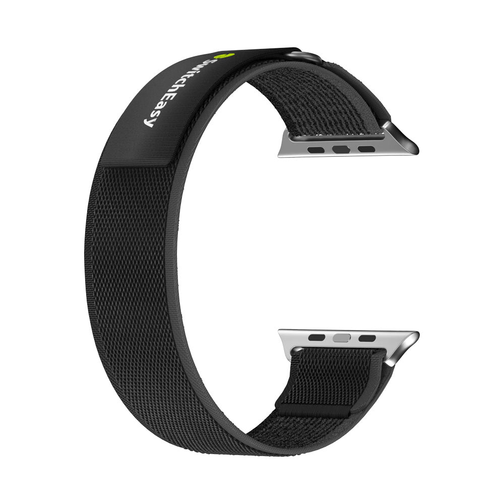 SwitchEasy joustava nailonranneke 38/40/41/42 mm - musta/harmaa