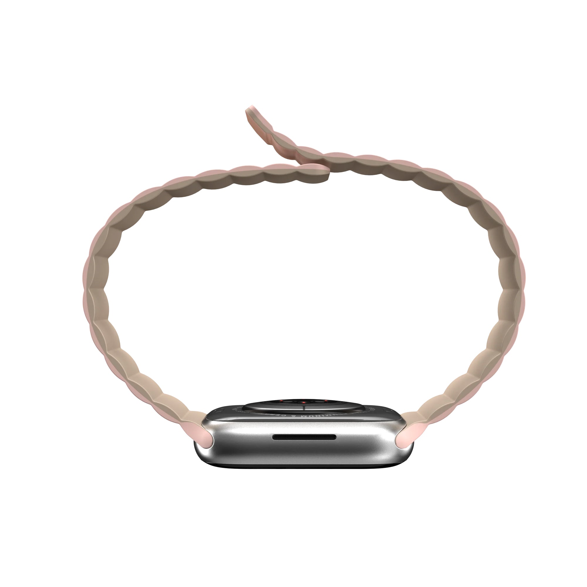 MagEasy Skin magneettinen silikoniranneke 44/45/46/49 mm - pinkki