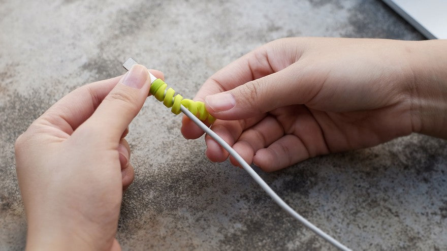 Lead Trend Twist kaapelin suoja harmaa/neon