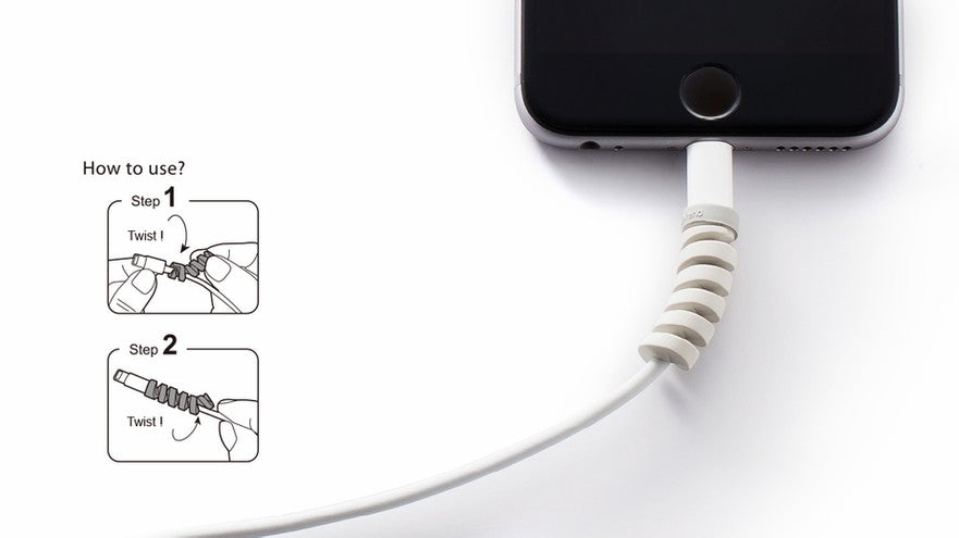 Lead Trend Twist kaapelin suoja harmaa/neon