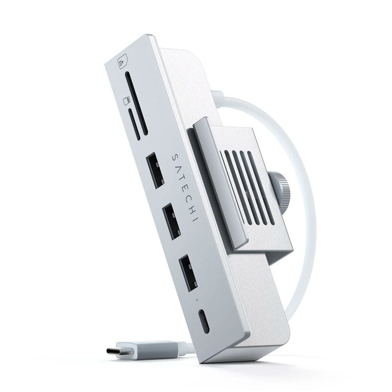 Satechi USB-C Clamp Hub iMac 24" -sovitin - hopea