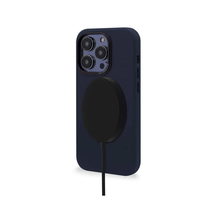 Decoded nahkakuori iPhone 14 Pro - navy