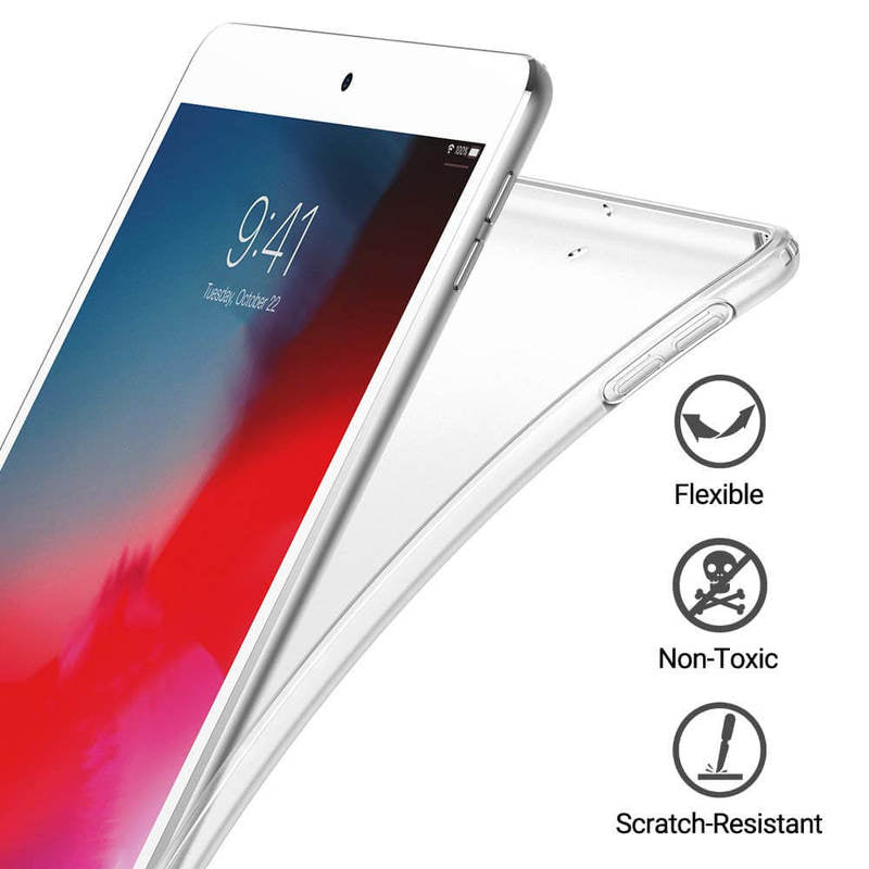 ESR läpinäkyvä pehmeä TPU takasuoja 10,2 tuuman iPadille