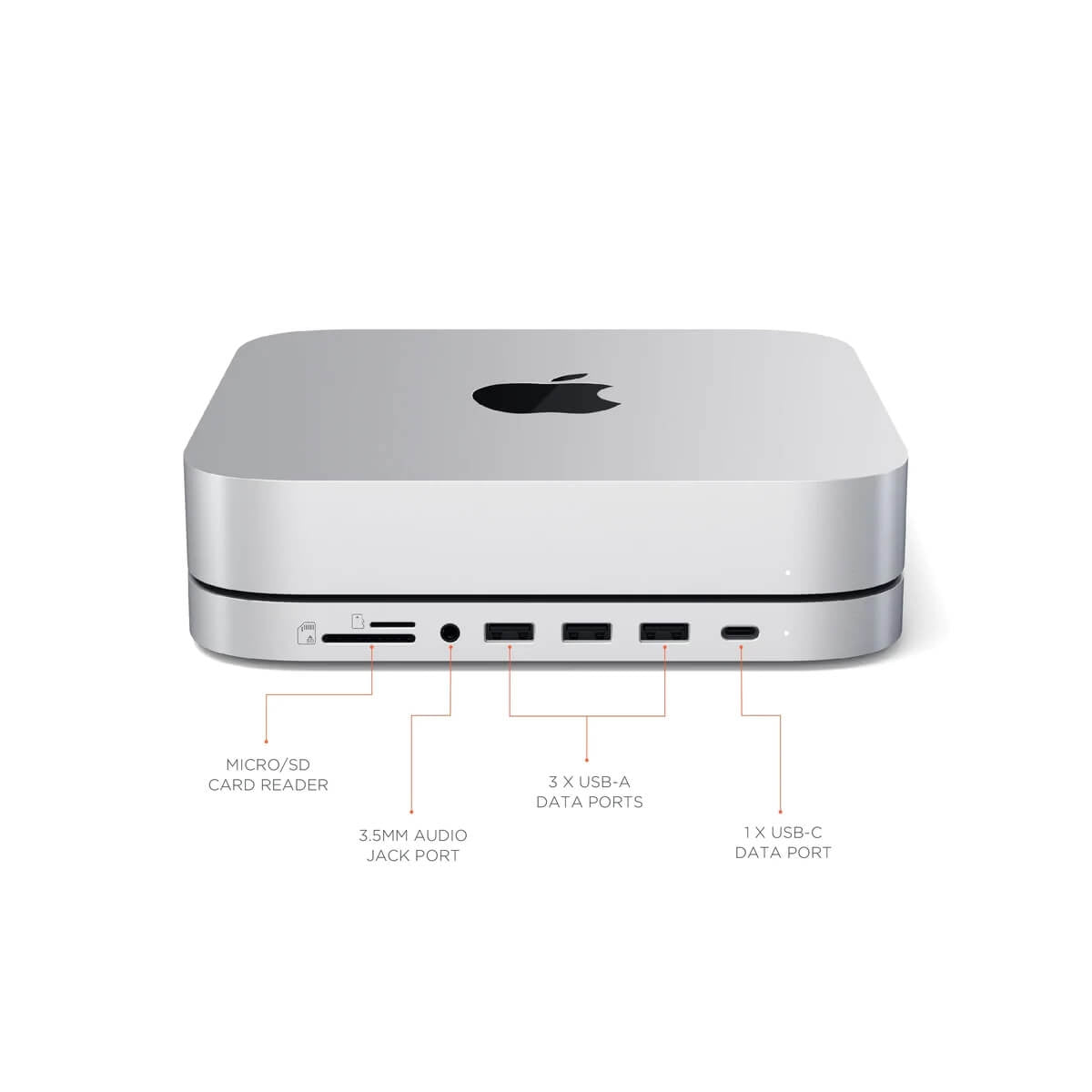 Satechi Stand Hub telakka Mac Minille tai Mac Studiolle