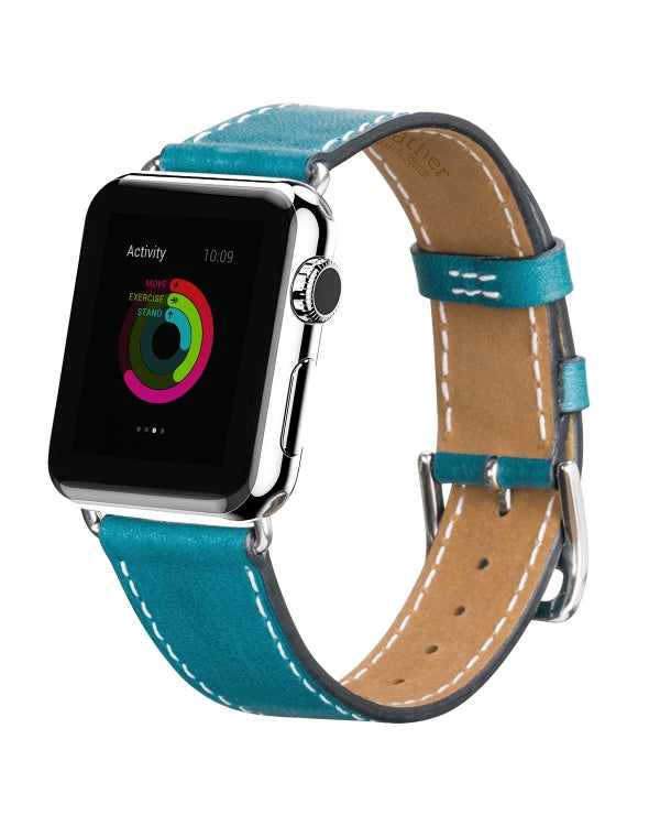 Hoco Mix and Match - 38/40/41/42mm nahkaranneke sininen