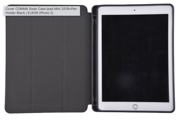 Comma Elegant iPad Mini suoja, musta (4. ja 5. sukupolvi)