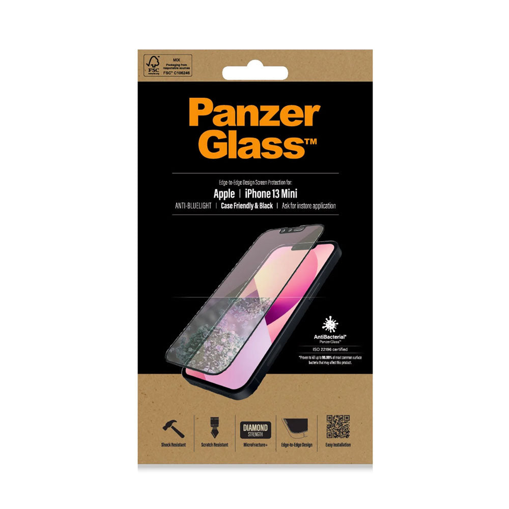 PanzerGlass panssarilasi iPhone 13 mini, reunasta reunaan