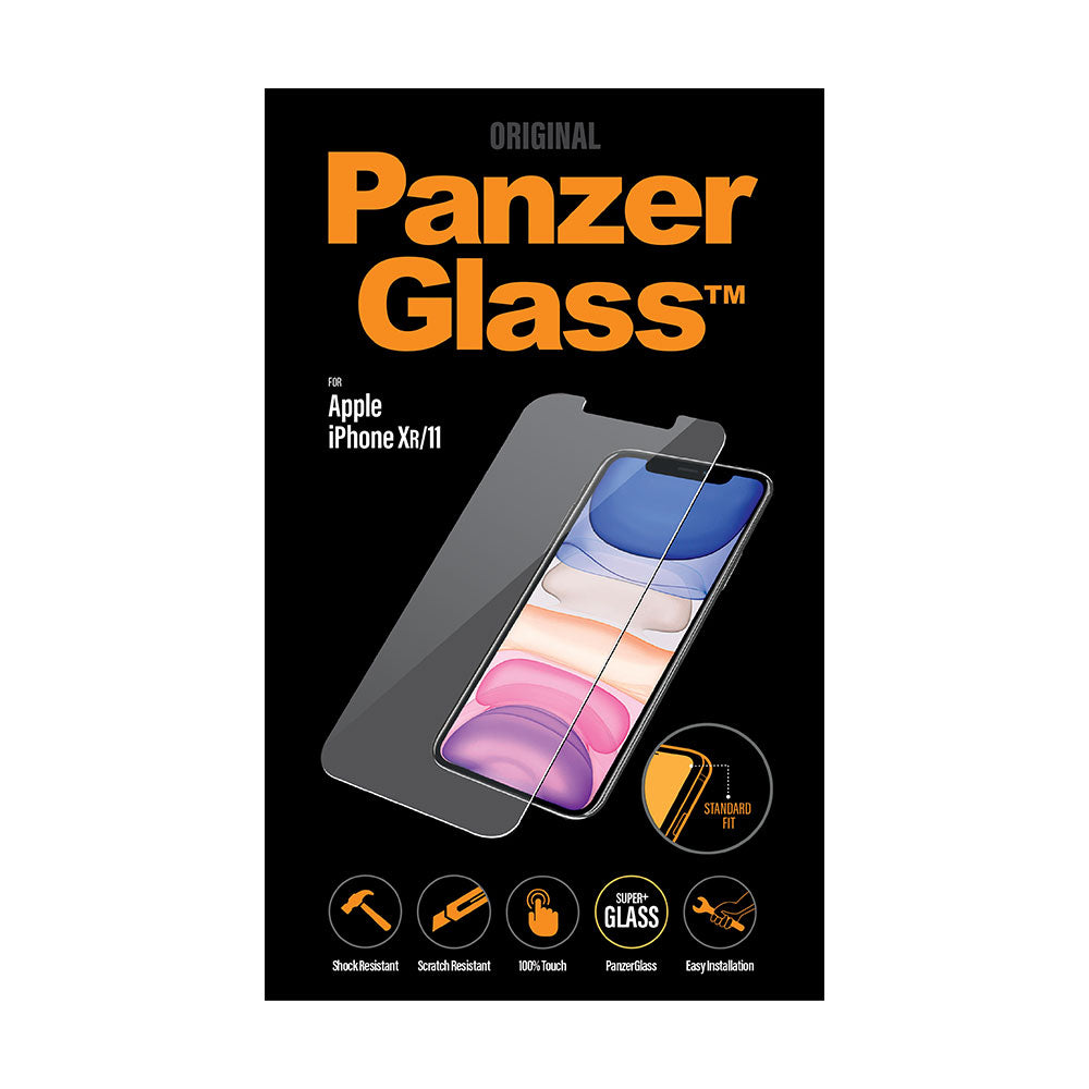 PanzerGlass panssarilasi iPhone 11 | XR, reunoilta vajaa