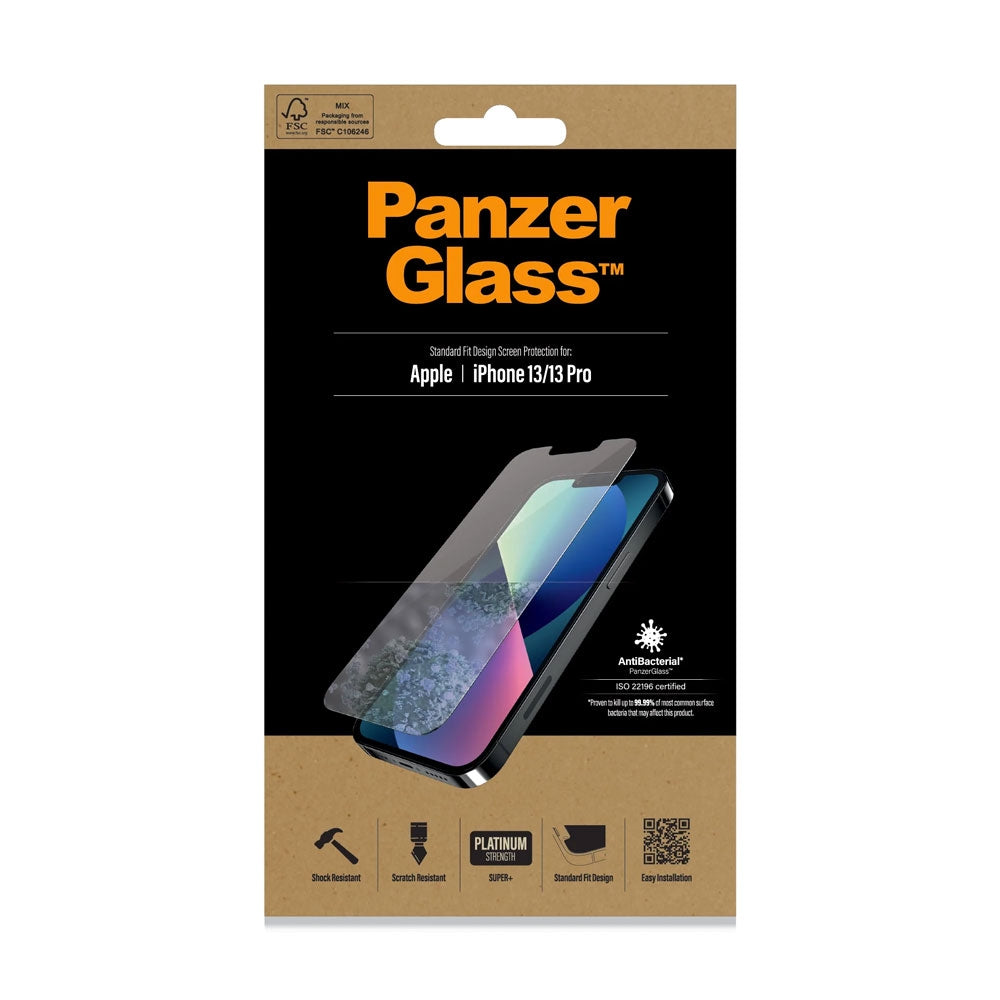 PanzerGlass panssarilasi iPhone 13 | 13 Pro, reunoilta vajaa