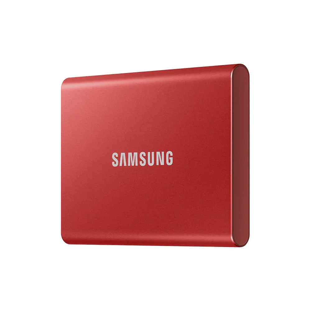 Samsung T7 -ulkoinen SSD-levy, 1 Tt - punainen